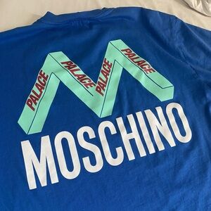Moschino Blue Graphic T-Shirt